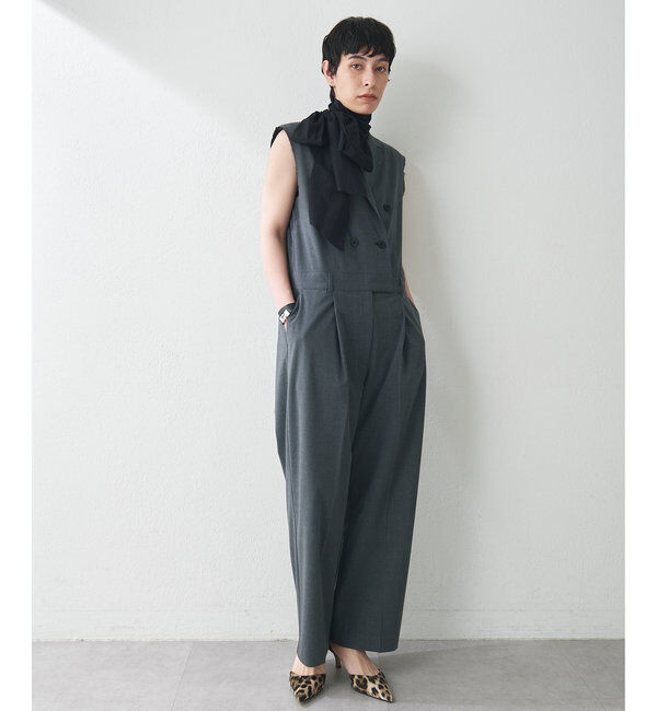  「【THE PAUSE】テーラーカラーノースリーブジャンプスーツ」|ワンピース|