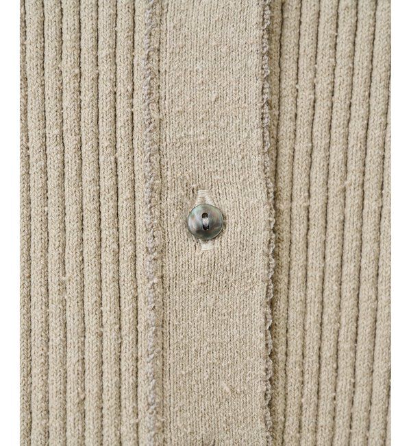  「RAW SILK リブカーディガン」|ニット・セーター|