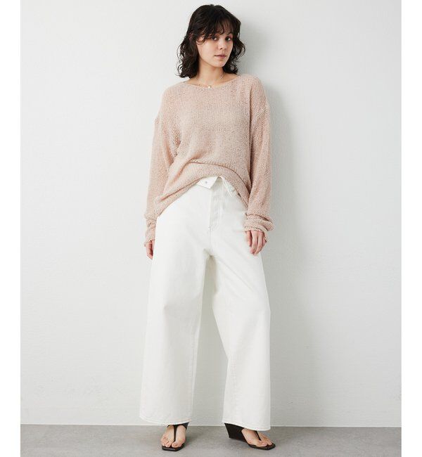  「ハイウエストデニムパンツ」|デニム|