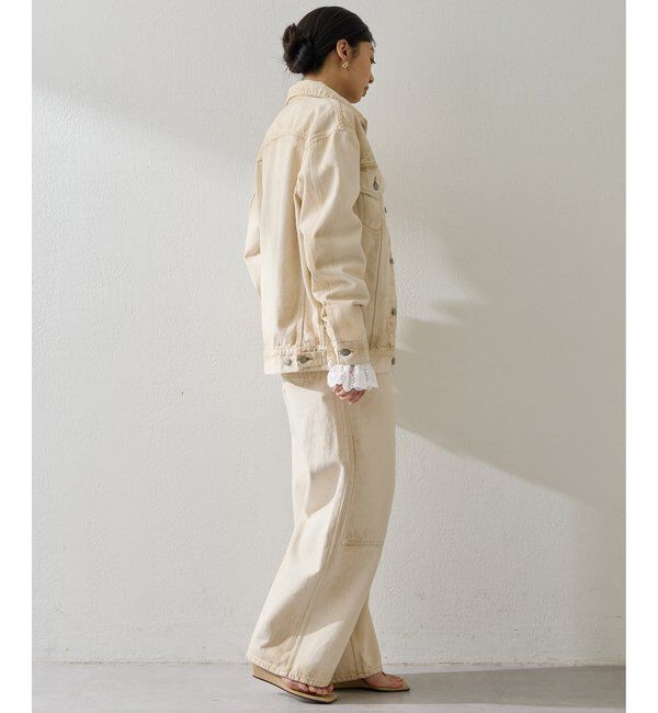  「サンフェードダブルニーパンツ」|デニム|