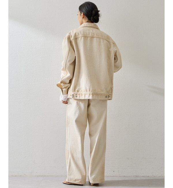  「サンフェードダブルニーパンツ」|デニム|