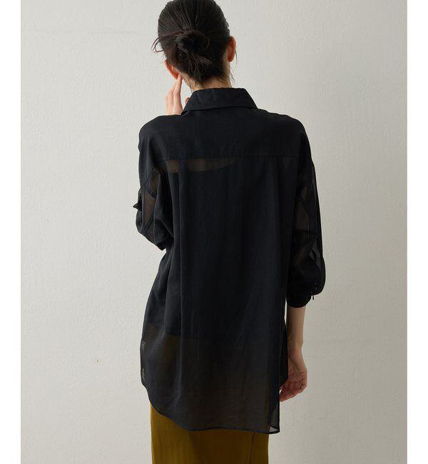 Drawing Numbers「【Drawing Numbers】コットンシースルーブラウス」|シャツ・ブラウス|