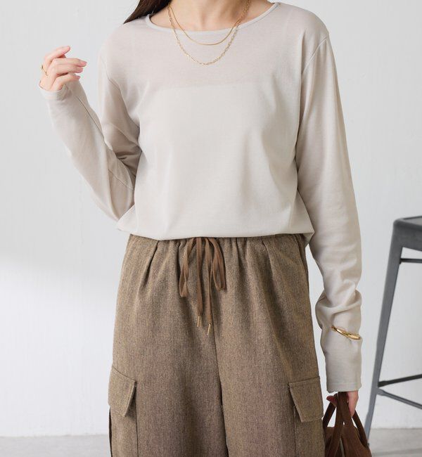  「ベーシックシアーロンT」|Tシャツ・カットソー|