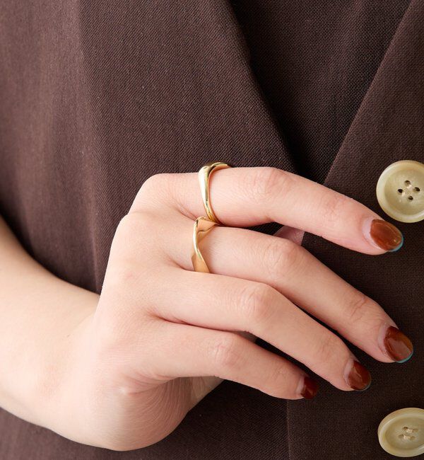  「【PAPILLONNER/パピヨネ】ツイスト2SETリング」|リング|ゴールド