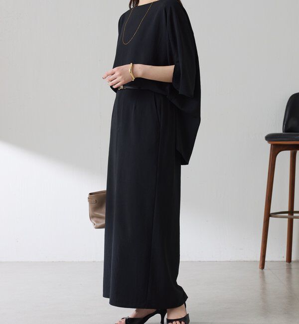  「《体型カバーに◎》ジャージスクエアブラウス」|シャツ・ブラウス|