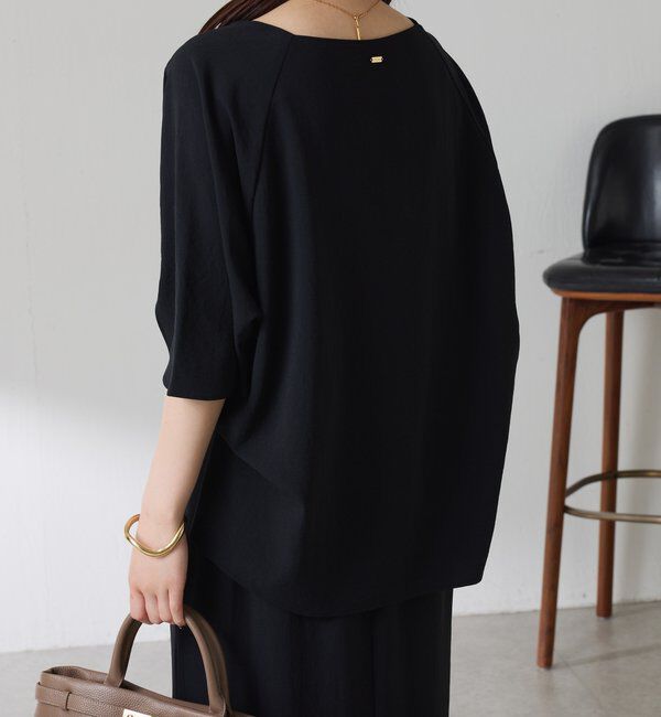  「《体型カバーに◎》ジャージスクエアブラウス」|シャツ・ブラウス|