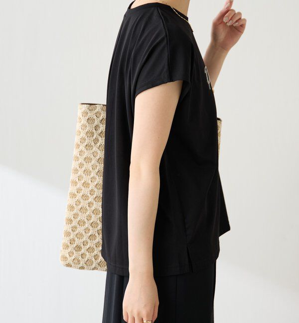  「ミニビーズロゴフレンチTシャツ」|Tシャツ・カットソー|