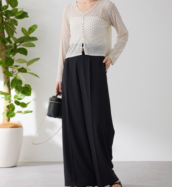  「【トレンドアイテム】シアードットカーディガン」|カーディガン|