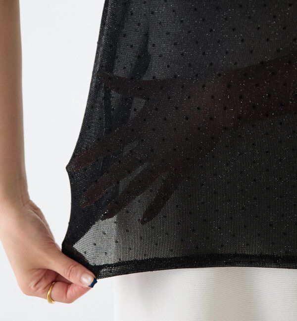  「【トレンドアイテム】シアードットチュールカットソー/アンサンブル」|Tシャツ・カットソー|