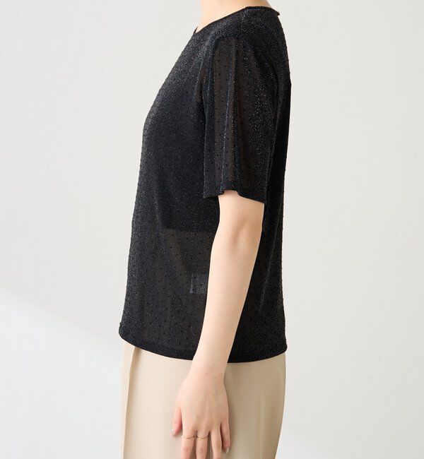  「【トレンドアイテム】シアードットチュールカットソー/アンサンブル」|Tシャツ・カットソー|