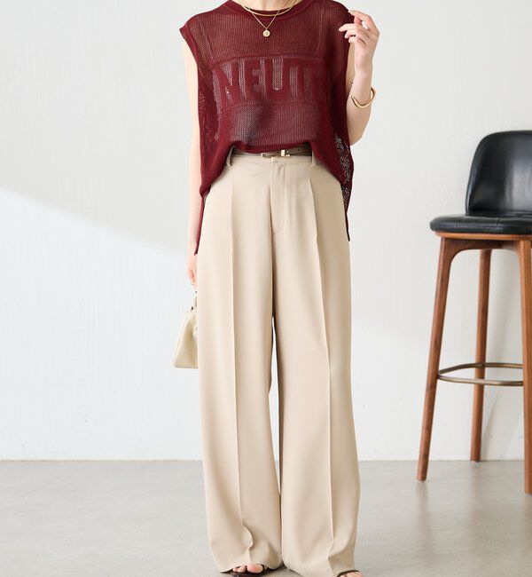  「メッシュロゴフレンチニット」|ニット・セーター|