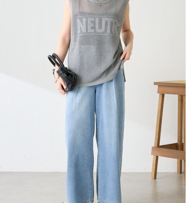  「メッシュロゴフレンチニット」|ニット・セーター|