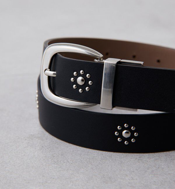  「【PAPILLONNER/パピヨネ】リバーシブルスタッズベルト」|ベルト|