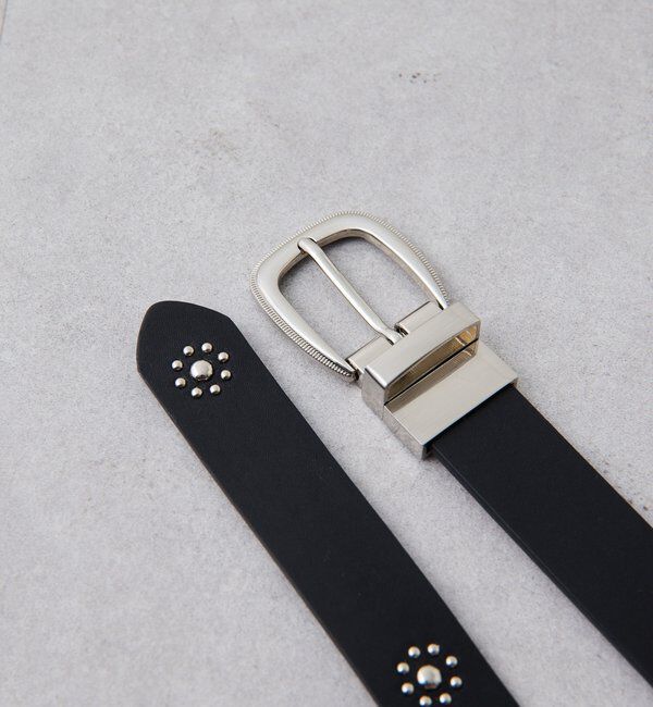  「【PAPILLONNER/パピヨネ】リバーシブルスタッズベルト」|ベルト|