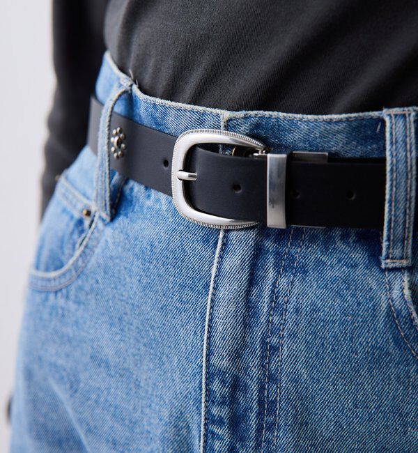  「【PAPILLONNER/パピヨネ】リバーシブルスタッズベルト」|ベルト|