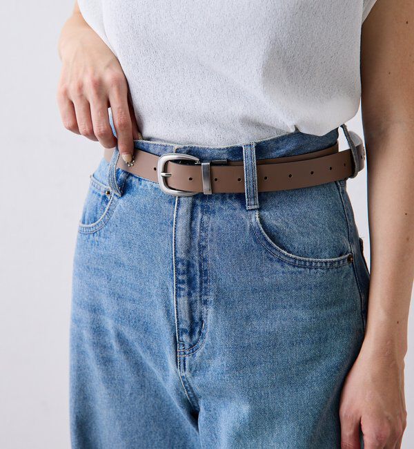  「【PAPILLONNER/パピヨネ】リバーシブルスタッズベルト」|ベルト|