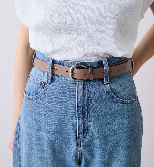  「【PAPILLONNER/パピヨネ】リバーシブルスタッズベルト」|ベルト|