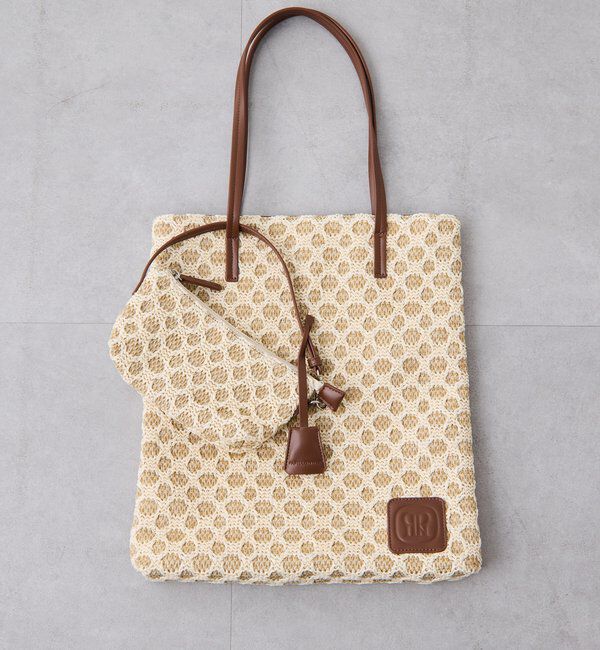  「【PAPILLONNER/パピヨネ】ラフィアツインズバッグ」|トートバッグ|