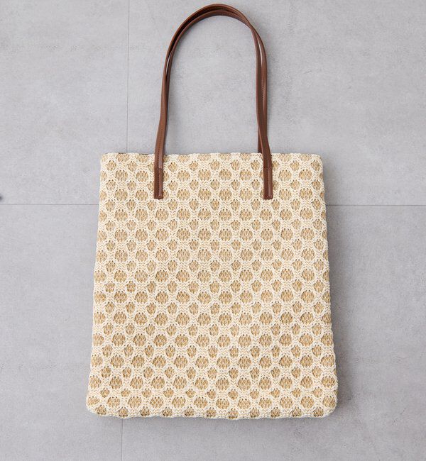  「【PAPILLONNER/パピヨネ】ラフィアツインズバッグ」|トートバッグ|