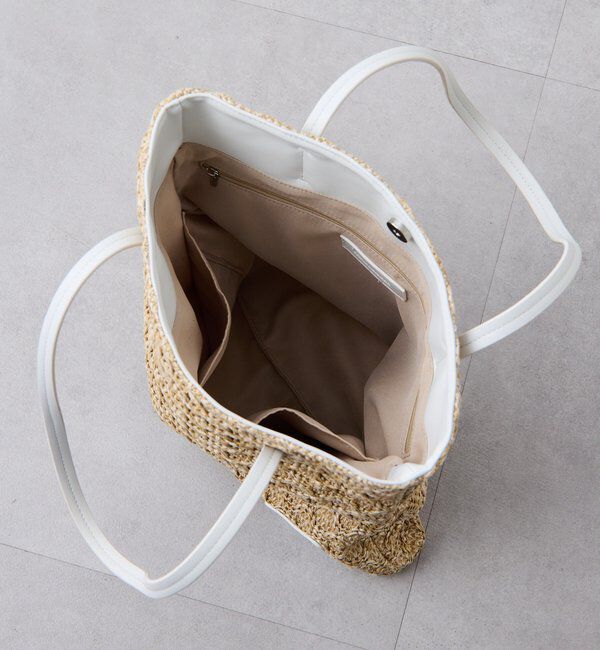  「【PAPILLONNER/パピヨネ】ラフィアツインズバッグ」|トートバッグ|