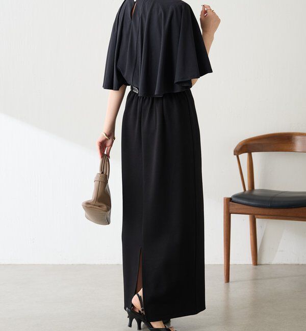  「【接触冷感/二の腕カバー】ケープデザインカットソー」|Tシャツ・カットソー|