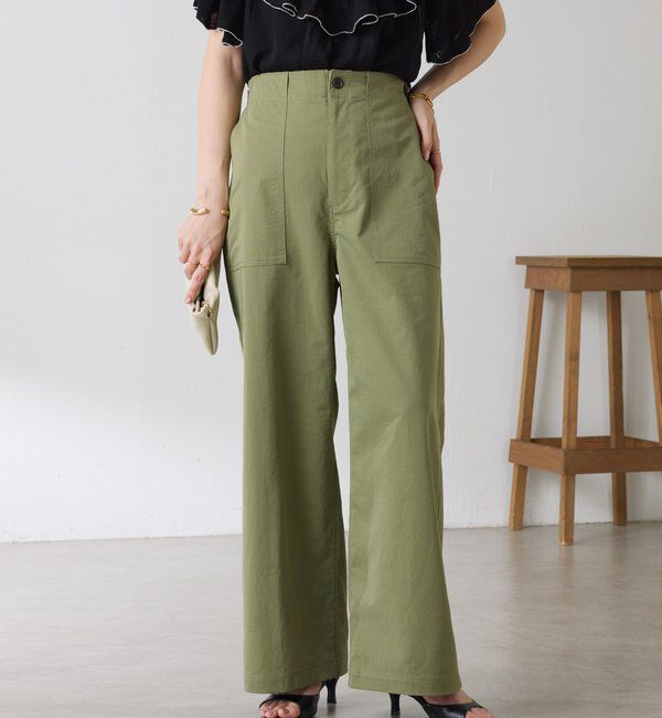  「ライトベイカーパンツ」|チノ|カーキ
