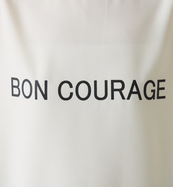  「【さらっとした着心地】ジョーゼットフレンチロゴTシャツ」|Tシャツ・カットソー|