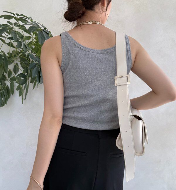  「【新色追加】リブタンク」|Tシャツ・カットソー|