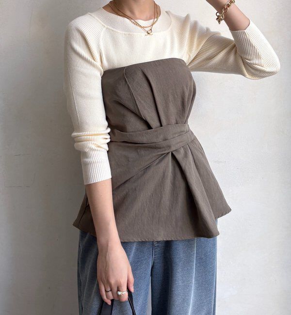  「ボートネックリブニット」|ニット・セーター|