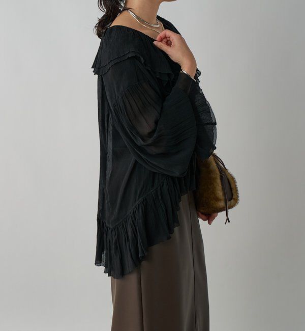  「【着映え◎】ヨウリュウラッフルブラウス」|シャツ・ブラウス|