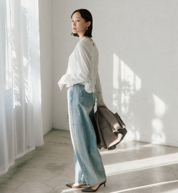  「【着映え】エンブロイダリーベスト」|ニット・セーター|