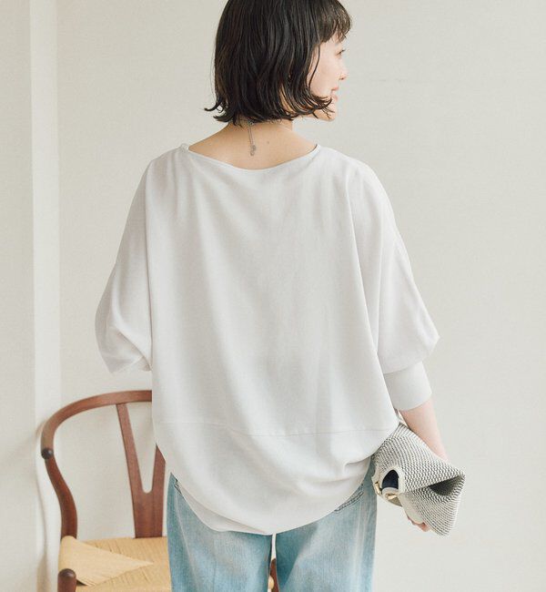  「予約【ON・OFF問わず活躍】リブ付きジョーゼットドルマンブラウス」|シャツ・ブラウス|