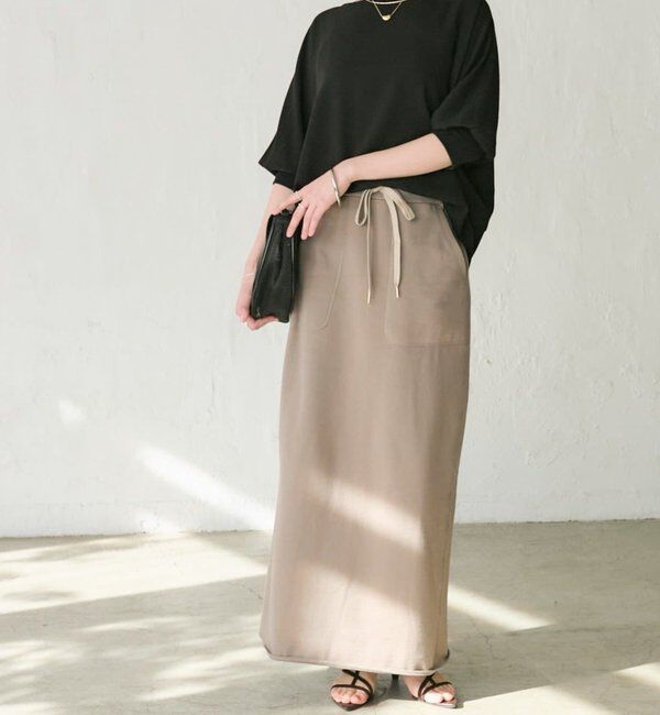  「予約【ON・OFF問わず活躍】リブ付きジョーゼットドルマンブラウス」|シャツ・ブラウス|