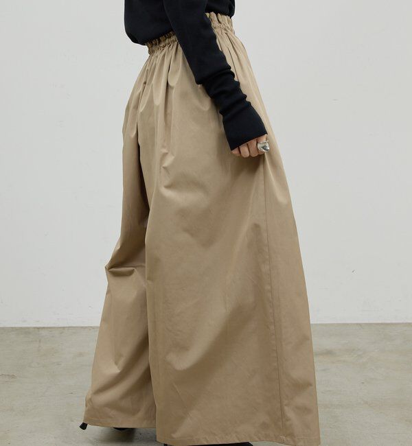  「ギャザーボリュームパンツ」|チノ|