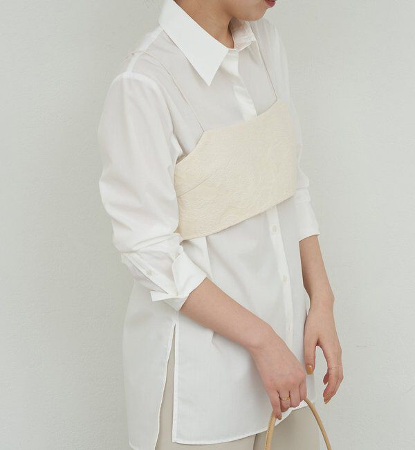  「【セットアップ対応】	ジャガードキャミ」|シャツ・ブラウス|