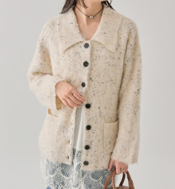  「襟付きポケットカーディガン」|カーディガン|