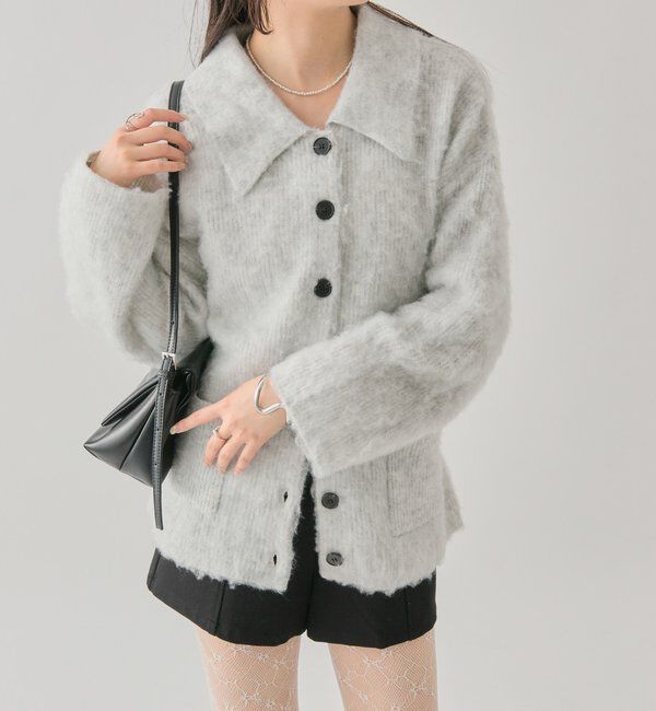  「襟付きポケットカーディガン」|カーディガン|