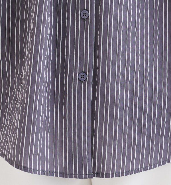  「オフショルリブストライプシャツ」|シャツ・ブラウス|