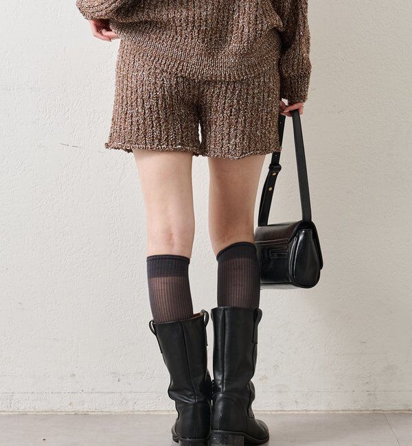  「スラブヤーンニットパンツ」|チノ|