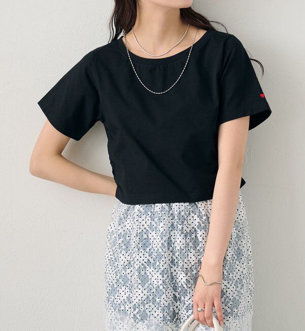  「バックロゴプリントちびTシャツ」|Tシャツ・カットソー|