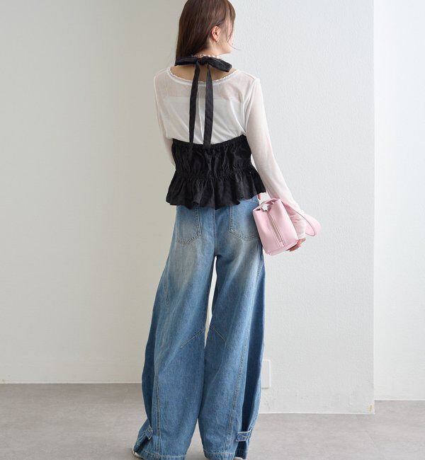  「コットン刺繍ホルターネック」|シャツ・ブラウス|