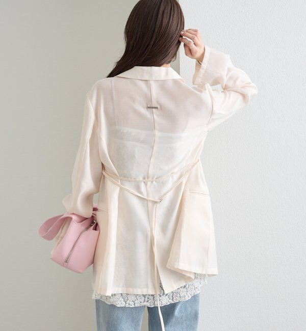  「ベルト付きシアージャケット」|その他|