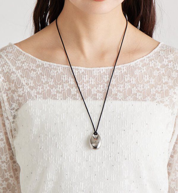  「シャイニーレースロングTシャツ」|Tシャツ・カットソー|