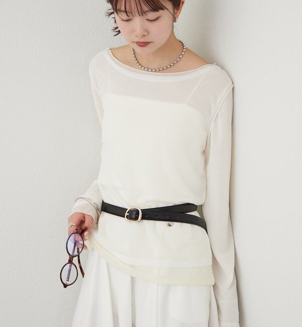  「レイヤードシアーロンT」|Tシャツ・カットソー|