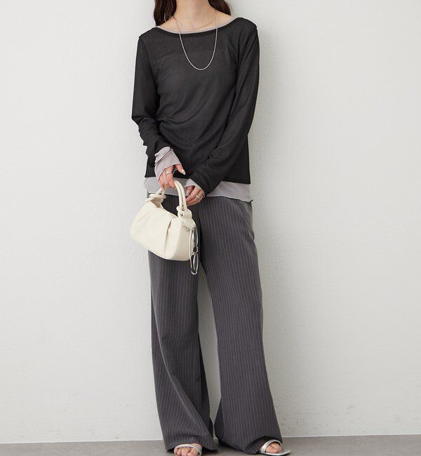  「レイヤードシアーロンT」|Tシャツ・カットソー|