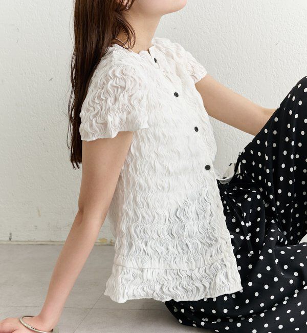  「エアリーシャーリングブラウス」|シャツ・ブラウス|