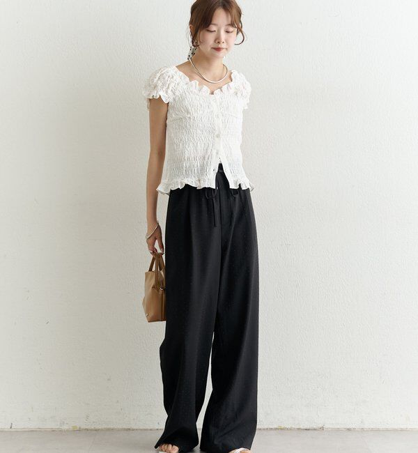  「シャーリングフレンチブラウス」|シャツ・ブラウス|