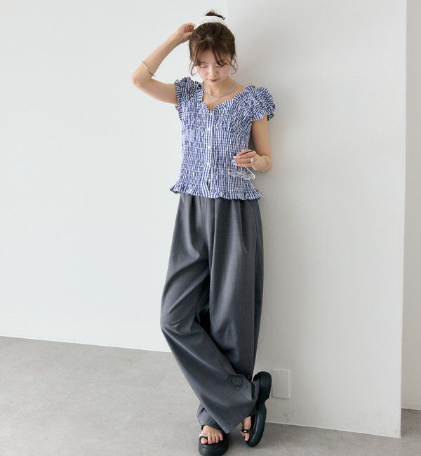  「シャーリングフレンチブラウス」|シャツ・ブラウス|