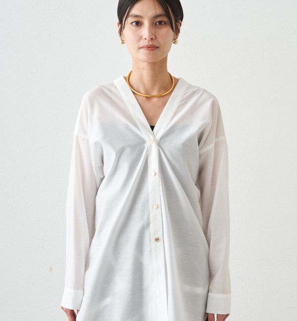  「バイヤスロングブラウス」|シャツ・ブラウス|