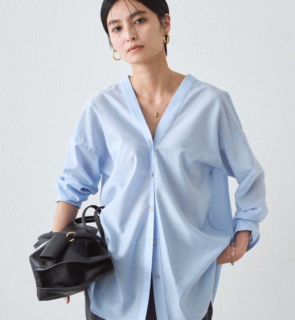  「バイヤスロングブラウス」|シャツ・ブラウス|